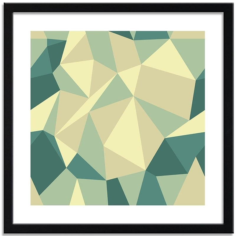 Glezna melnā rāmī - Geometric Figures - Cubism 5  Home Trends