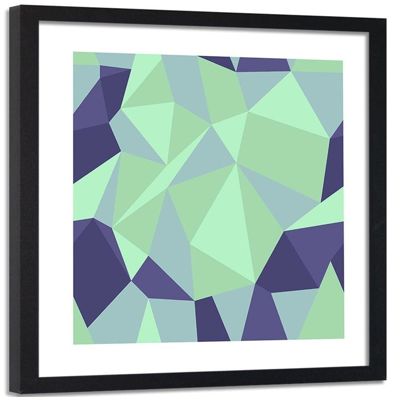 Glezna melnā rāmī - Geometric Figures - Cubism 6  Home Trends