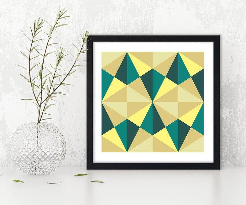 Glezna melnā rāmī - Geometric Pattern 2  Home Trends