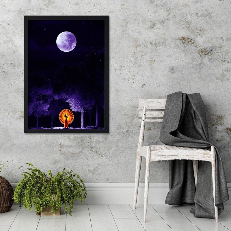 Glezna melnā rāmī - Giclée Art Print Purple  Home Trends