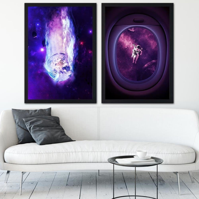 Glezna melnā rāmī - Giclée Art Print Purple  Home Trends