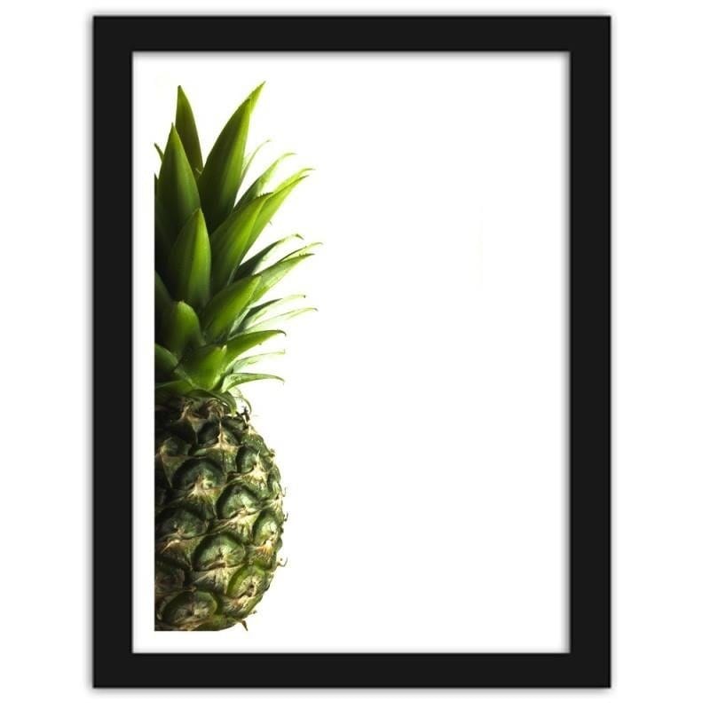 Glezna melnā rāmī - Green pineapple  Home Trends