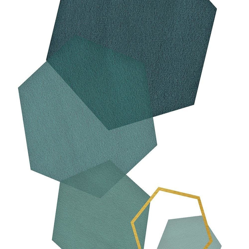 Glezna melnā rāmī - Hexagons 2  Home Trends