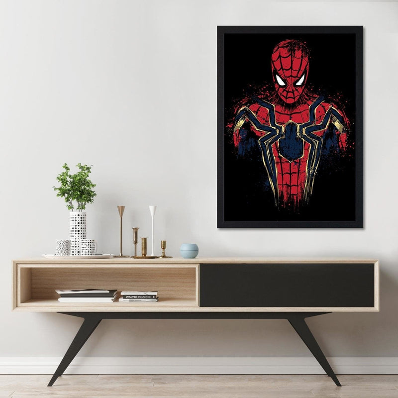 Glezna melnā rāmī - Infinity Spider Red  Home Trends