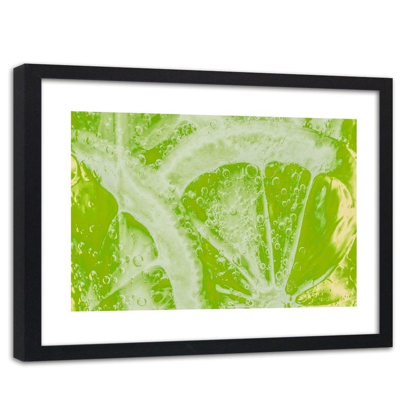 Glezna melnā rāmī - Juicy Lime  Home Trends