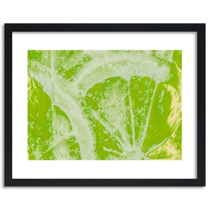 Glezna melnā rāmī - Juicy Lime  Home Trends