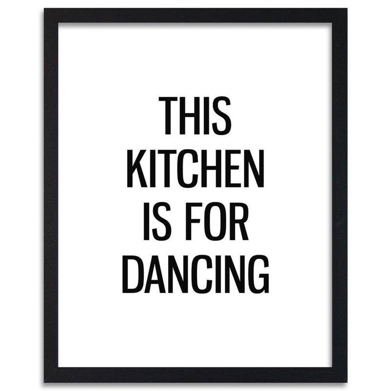 Glezna melnā rāmī - Kitchen To Dance  Home Trends