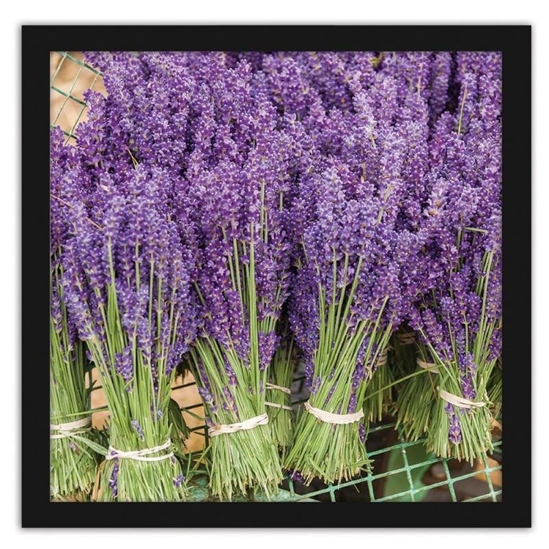 Glezna melnā rāmī - Lavender bouquets  Home Trends