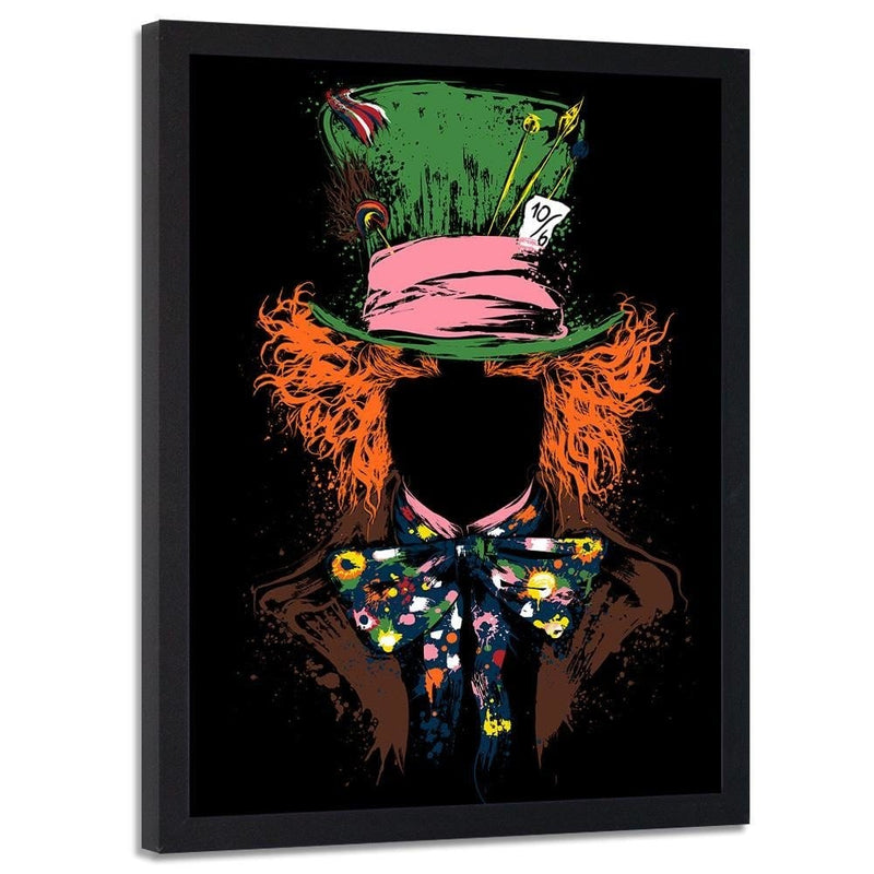 Glezna melnā rāmī - Mad Hatter  Home Trends