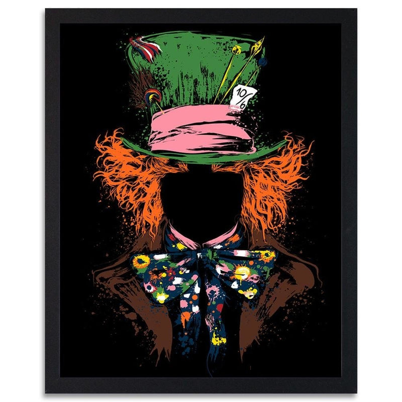 Glezna melnā rāmī - Mad Hatter  Home Trends