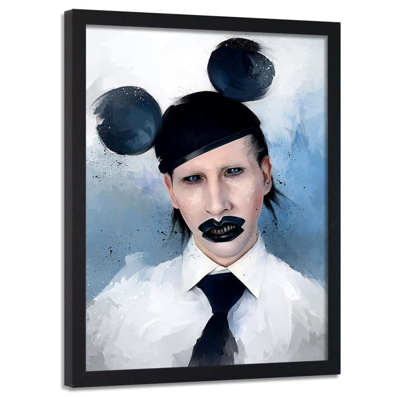 Glezna melnā rāmī - Marilyn Manson Mouse  Home Trends