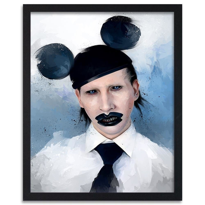 Glezna melnā rāmī - Marilyn Manson Mouse  Home Trends