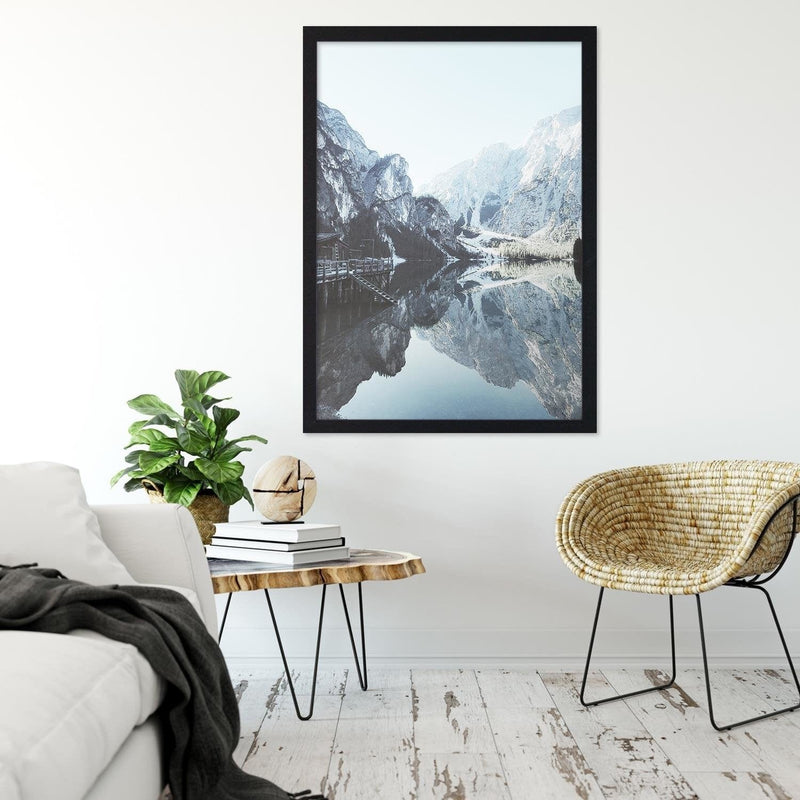 Glezna melnā rāmī - Marina In The Mountains  Home Trends