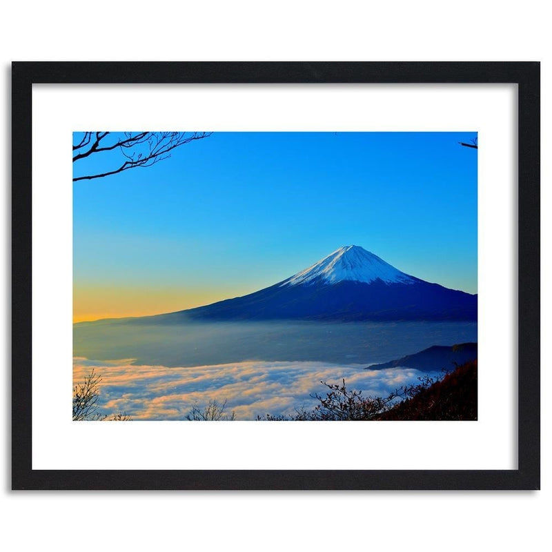 Glezna melnā rāmī - Mount Fuji 3  Home Trends