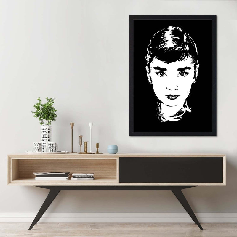 Glezna melnā rāmī - Movie Star Image Black And White  Home Trends