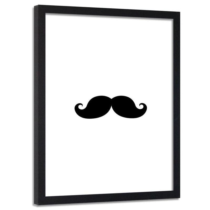 Glezna melnā rāmī - Mustache  Home Trends