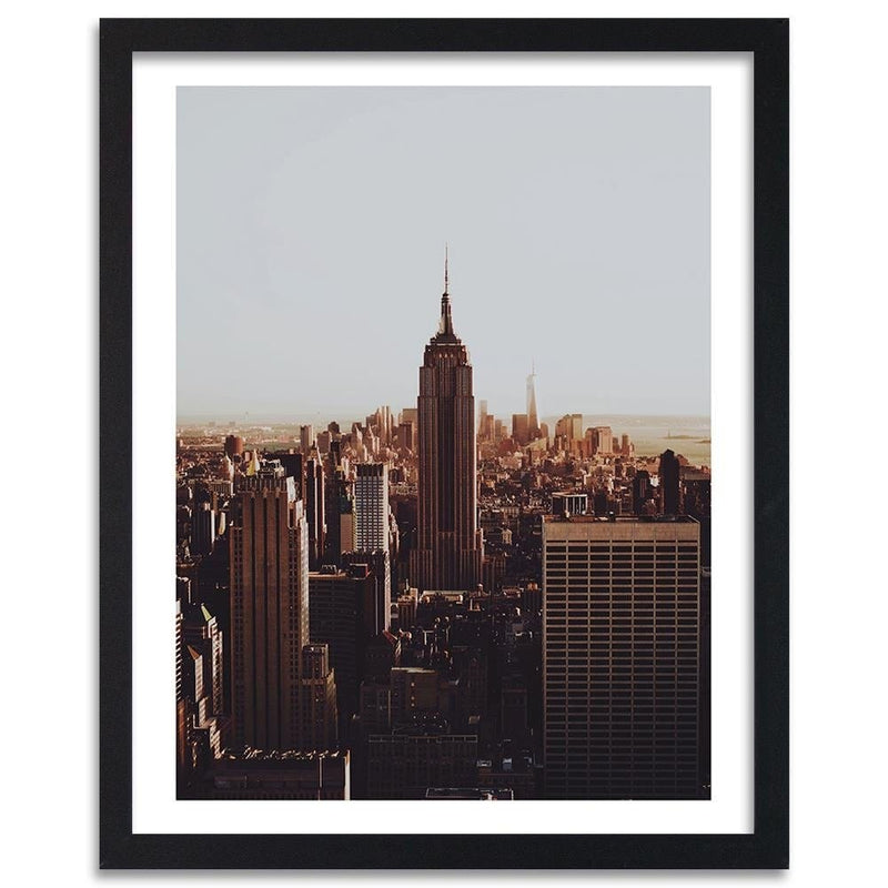 Glezna melnā rāmī - New York Empire State Building  Home Trends