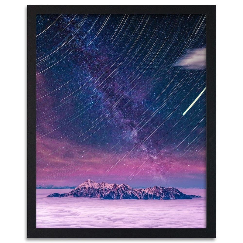 Glezna melnā rāmī - Night Shooting Stars  Home Trends