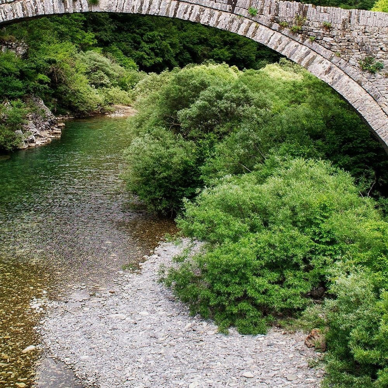 Glezna melnā rāmī - Old Stone Bridge  Home Trends