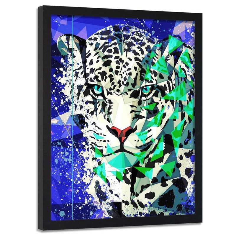 Glezna melnā rāmī - Painted Jaguar  Home Trends