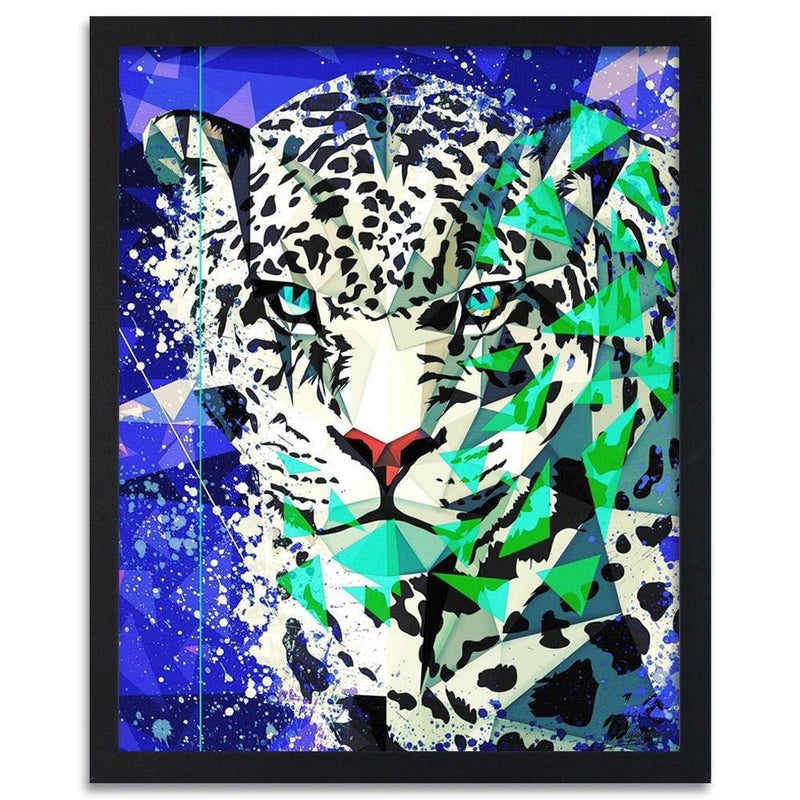 Glezna melnā rāmī - Painted Jaguar  Home Trends