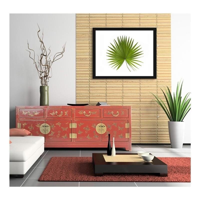 Glezna melnā rāmī - Palm leaf  Home Trends