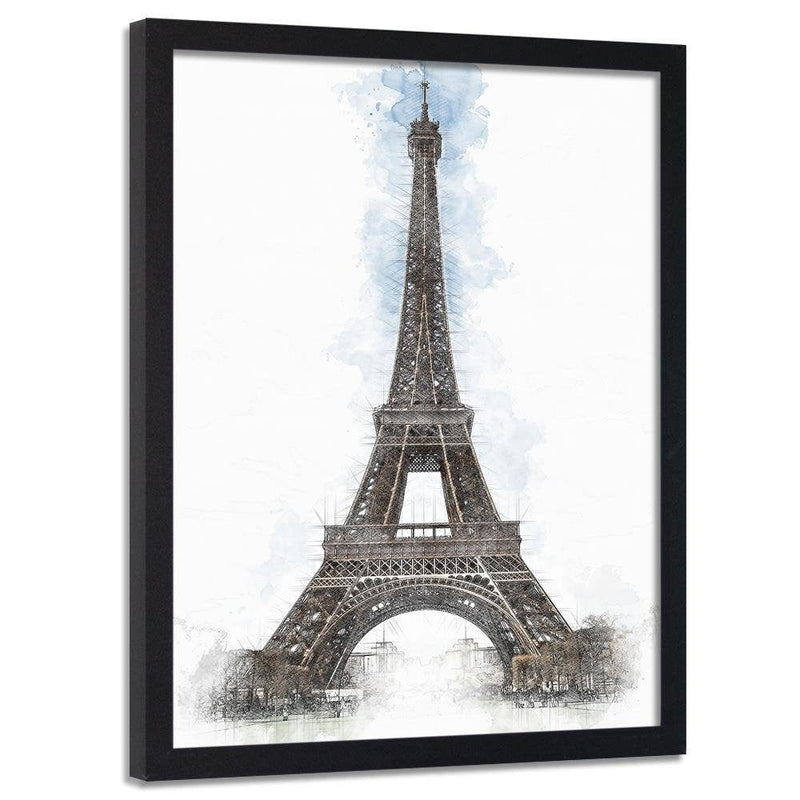 Glezna melnā rāmī - Paris Artwork Brown  Home Trends