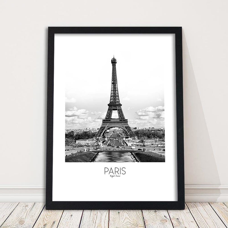 Glezna melnā rāmī - Paris Eiffel Tower  Home Trends