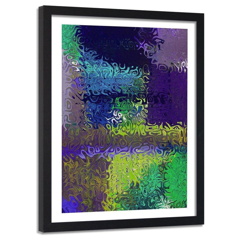 Glezna melnā rāmī - Purple Abstraction  Home Trends