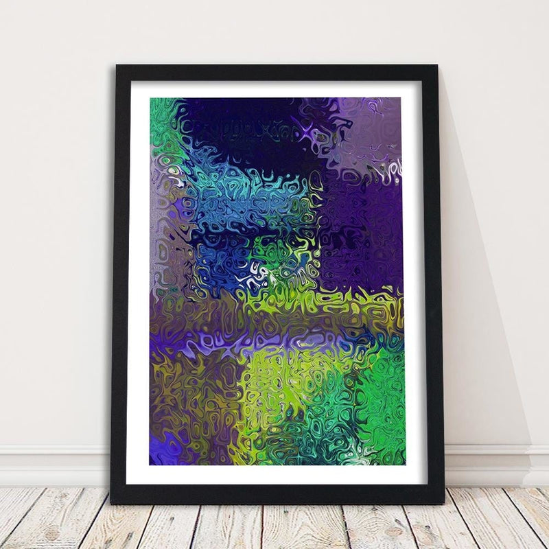 Glezna melnā rāmī - Purple Abstraction  Home Trends