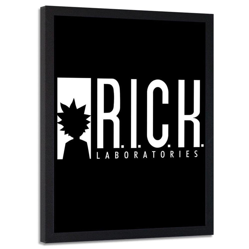 Glezna melnā rāmī - R.I.C.K Laboratories  Home Trends