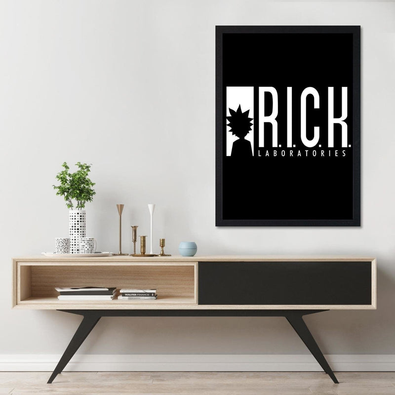 Glezna melnā rāmī - R.I.C.K Laboratories  Home Trends