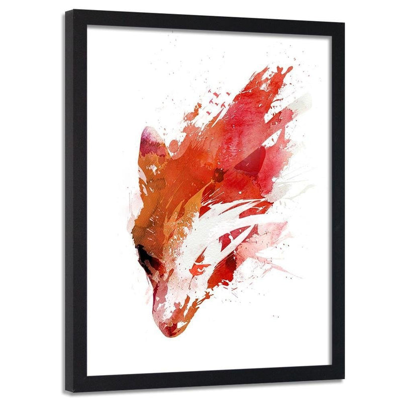 Glezna melnā rāmī - Red Wolf  Home Trends