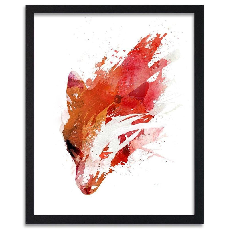 Glezna melnā rāmī - Red Wolf  Home Trends