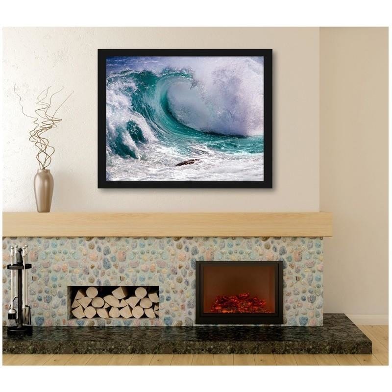 Glezna melnā rāmī - Stormy wave  Home Trends