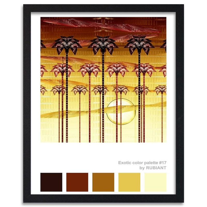 Glezna melnā rāmī - Sunset Orange  Home Trends