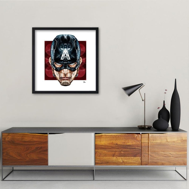 Glezna melnā rāmī - Superhero America  Home Trends