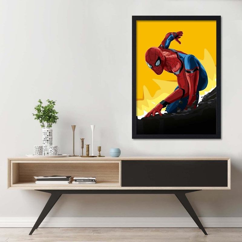 Glezna melnā rāmī - Superhero Yellow  Home Trends