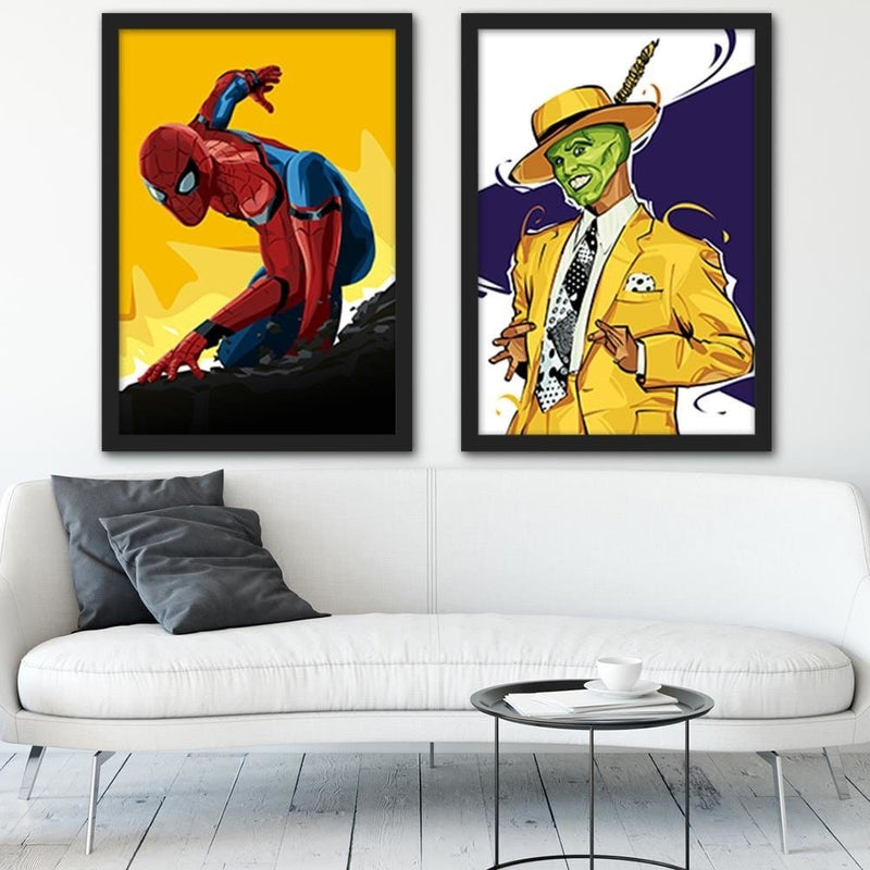 Glezna melnā rāmī - Superhero Yellow  Home Trends