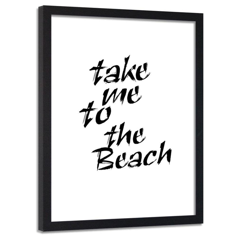 Glezna melnā rāmī - Take Me To The Beach  Home Trends