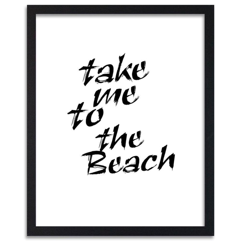 Glezna melnā rāmī - Take Me To The Beach  Home Trends