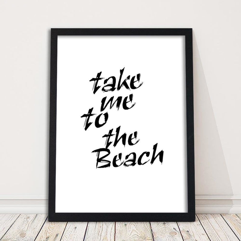 Glezna melnā rāmī - Take Me To The Beach  Home Trends