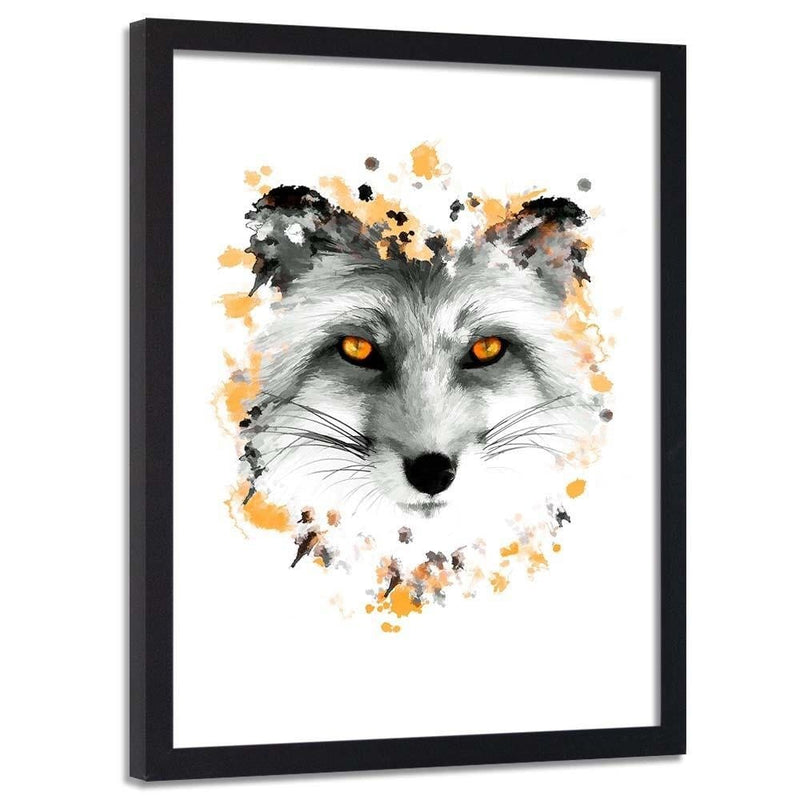 Glezna melnā rāmī - The Fox  Home Trends