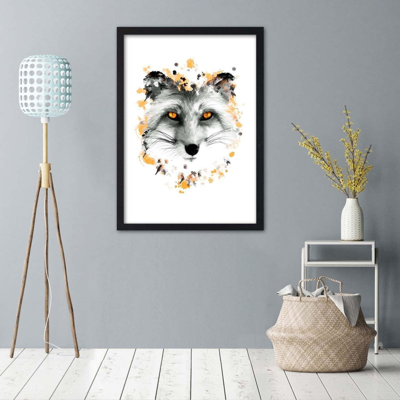 Glezna melnā rāmī - The Fox  Home Trends