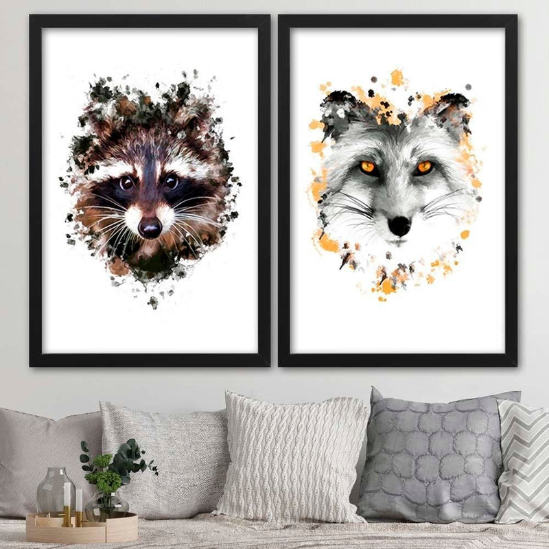 Glezna melnā rāmī - The Fox  Home Trends