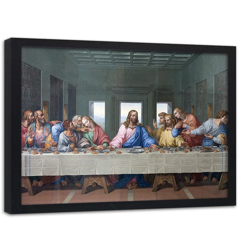 Glezna melnā rāmī - The Last Supper  Home Trends