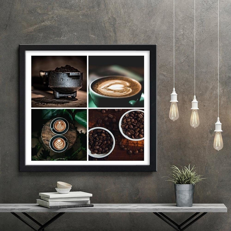 Glezna melnā rāmī - Theme Of Coffee In The Kitchen  Home Trends