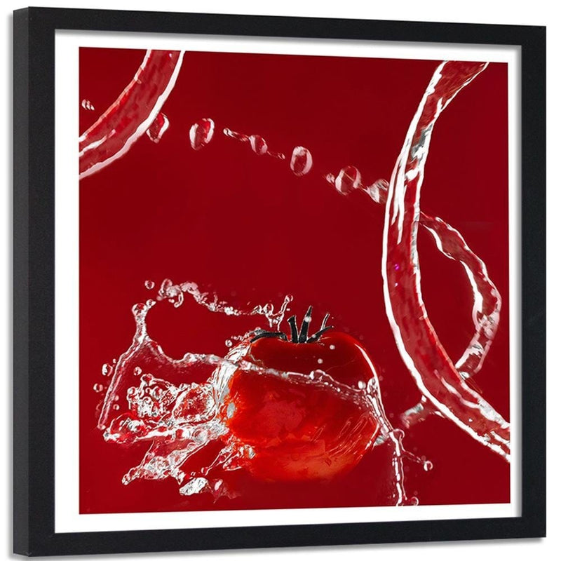 Glezna melnā rāmī - Tomato In Water 2  Home Trends