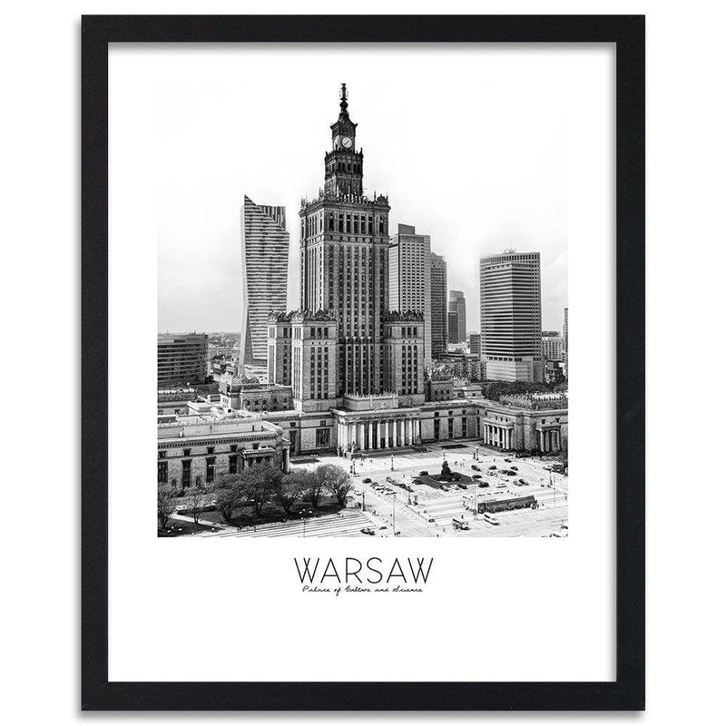 Glezna melnā rāmī - Warsaw Palace Of Culture  Home Trends