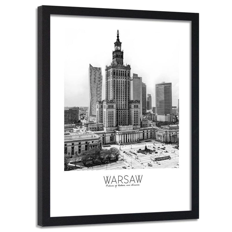 Glezna melnā rāmī - Warsaw Palace Of Culture  Home Trends